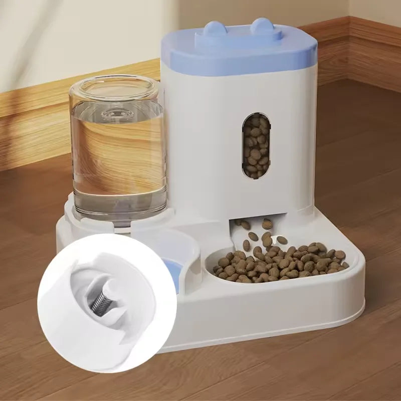 Distributeur Eau et Croquettes Automatique Grande Capacité pour Chien et Chat