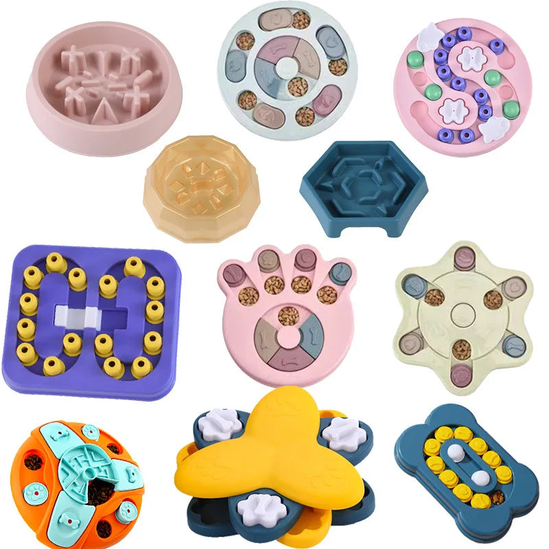 Gamelle Anti-Glouton Puzzle pour Chien - Distributeur Lent Interactif IQ