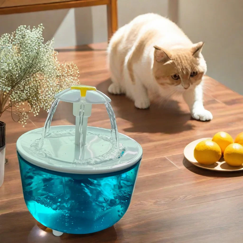 Fontaine à Eau pour Chat 1,2L USB Silencieuse - Eau Fraîche en Continu