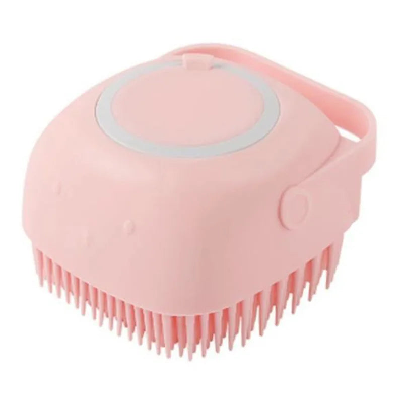 Brosse de Bain pour Chien avec Distributeur de Shampoing