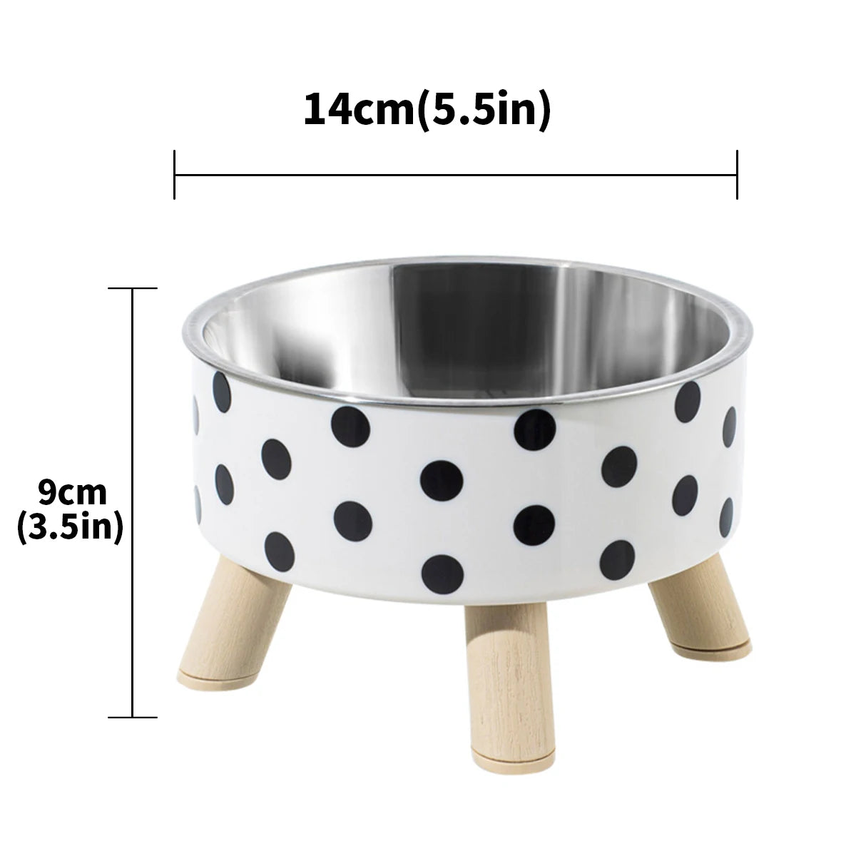 Gamelle Inox Antidérapante pour Chat et Chien - Facile à Nettoyer