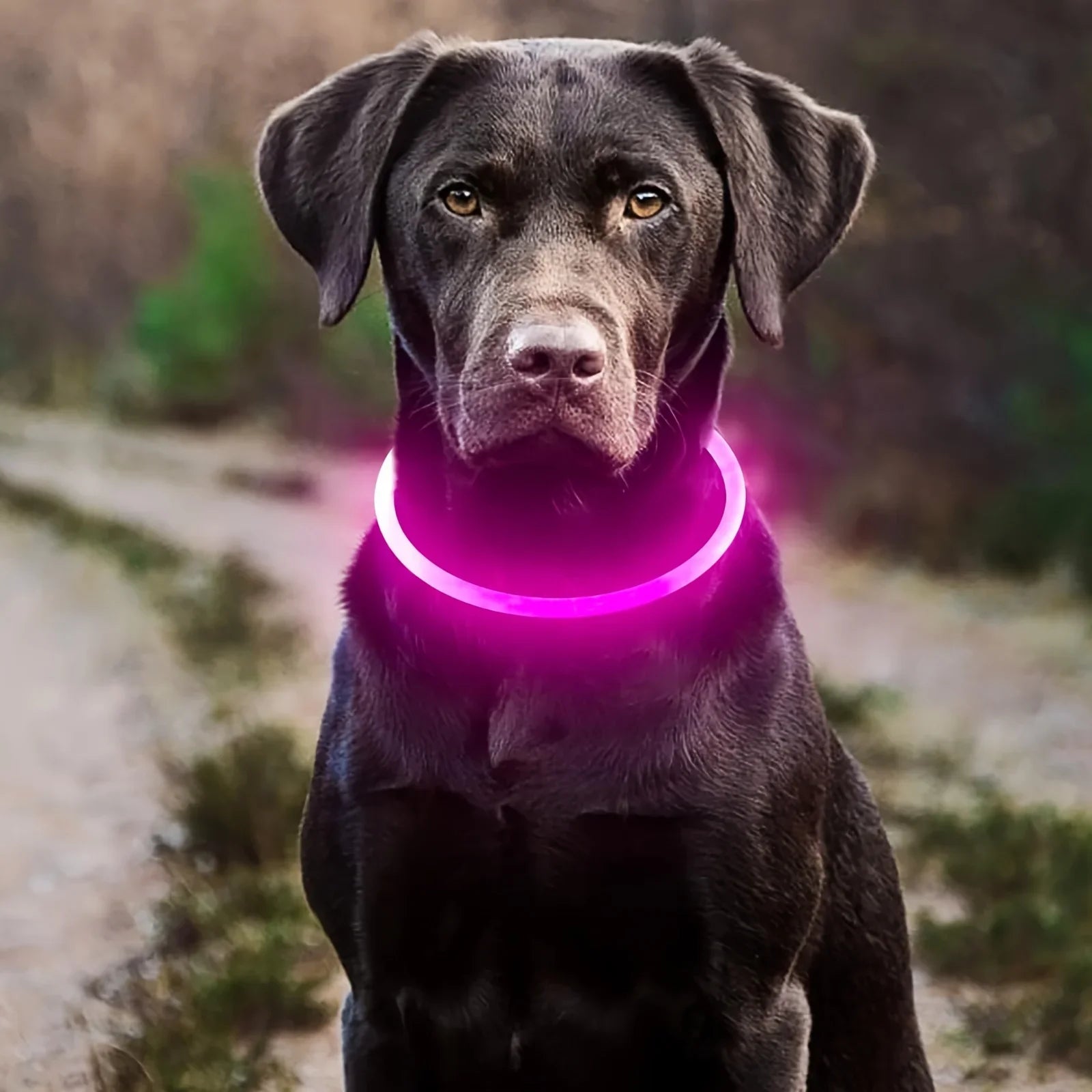Collier LED Lumineux pour Chien - Rechargeable USB Anti-Perte Sécurité