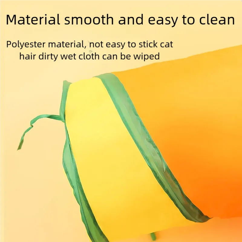 Tunnel de Jeu pour Chat - Jouet Interactif Pliable Multi-Sorties