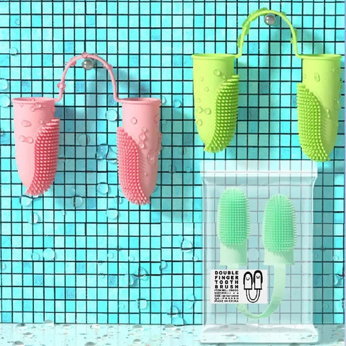 Brosse à Dents Doigtier pour Chien et Chat - Hygiène Dentaire Facile