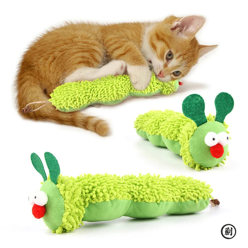 Jouet Peluche Interactif Anti-Griffures pour Chat - Stimulation Mentale