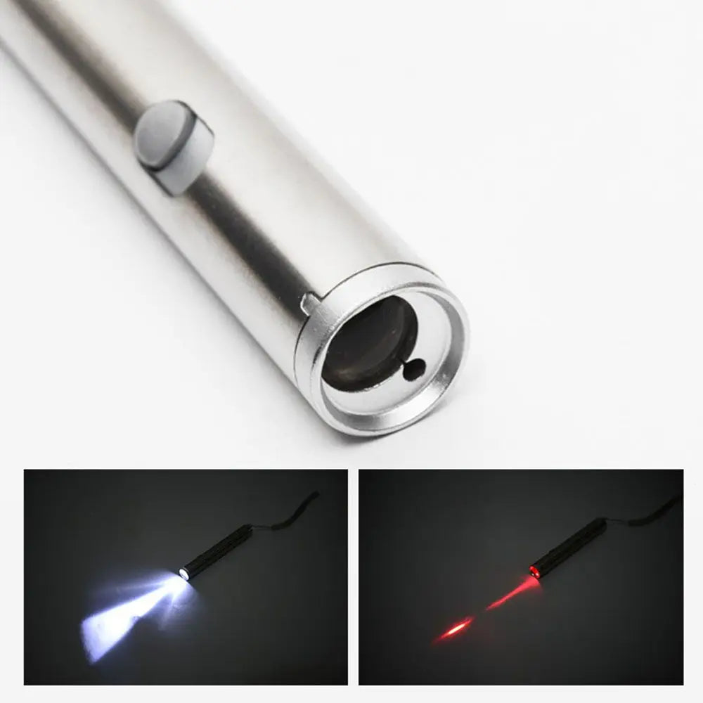Pointeur Laser 2-en-1 pour Chat - Jouet Interactif LED Lampe Torche