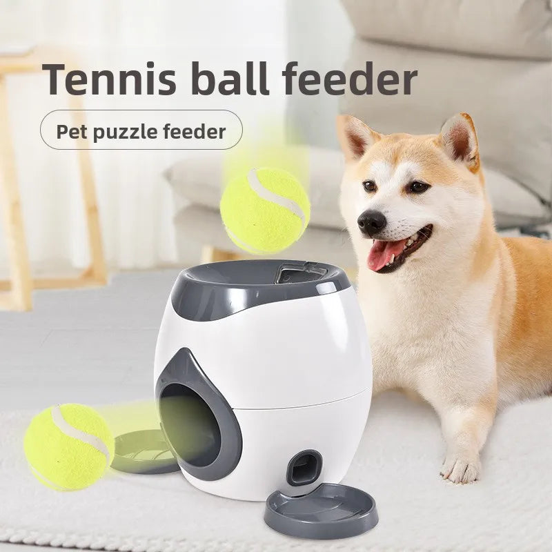 Lanceur de Balles Automatique pour Chien - Entraînement Interactif Intérieur/Extérieur