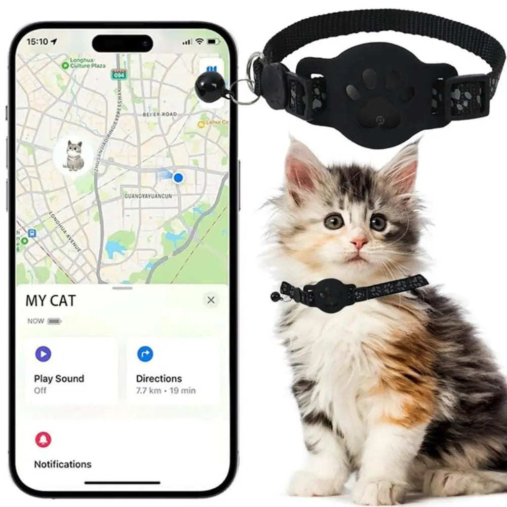 Collier GPS Intelligent pour Chien et Chat - Traceur en Temps Réel