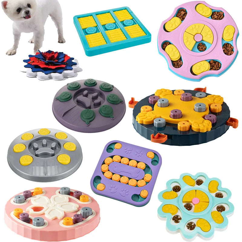 Gamelle Anti-Glouton Puzzle pour Chien - Distributeur Lent Interactif IQ