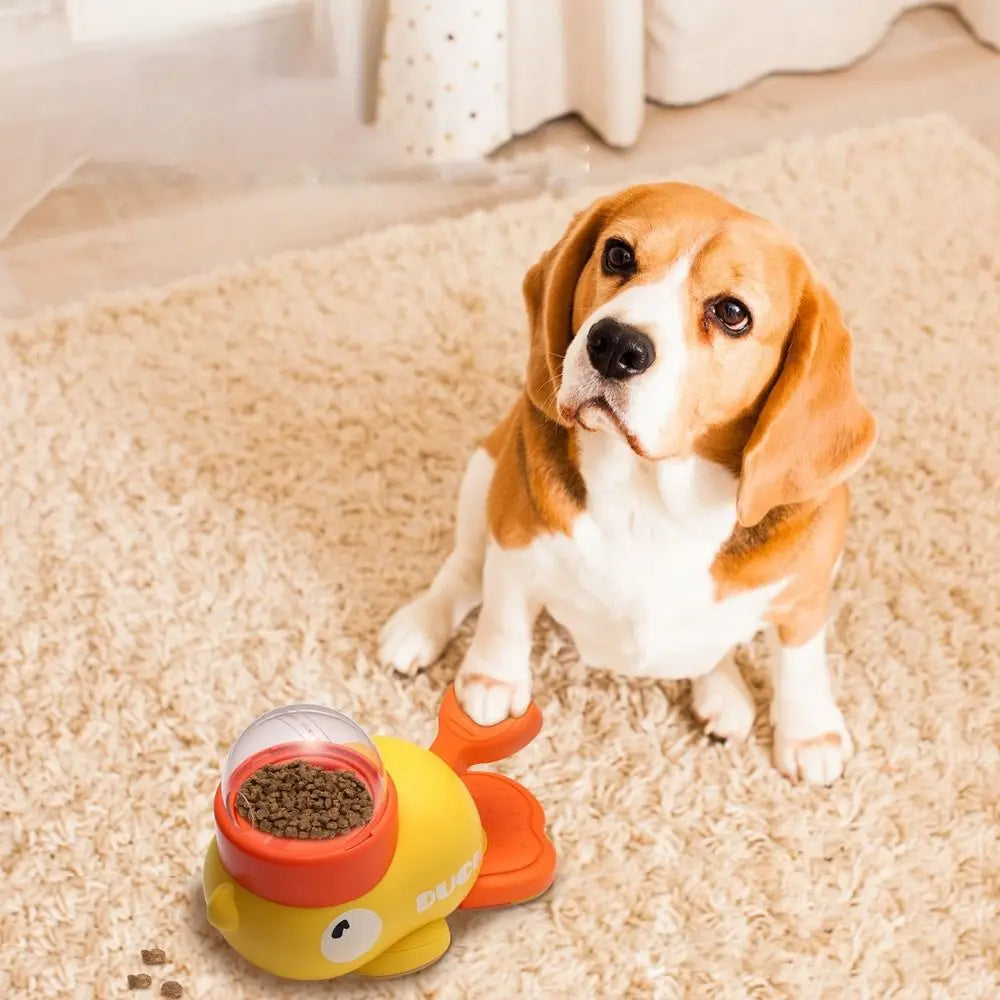 Distributeur Automatique de Nourriture Design Canard pour Chien et Chat